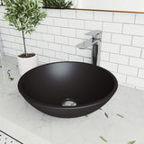Cavalli MatteShell Round Vessel Bathroom Sink/Basin with Consistent Matte Finish, Black C0Z2 - product image 8