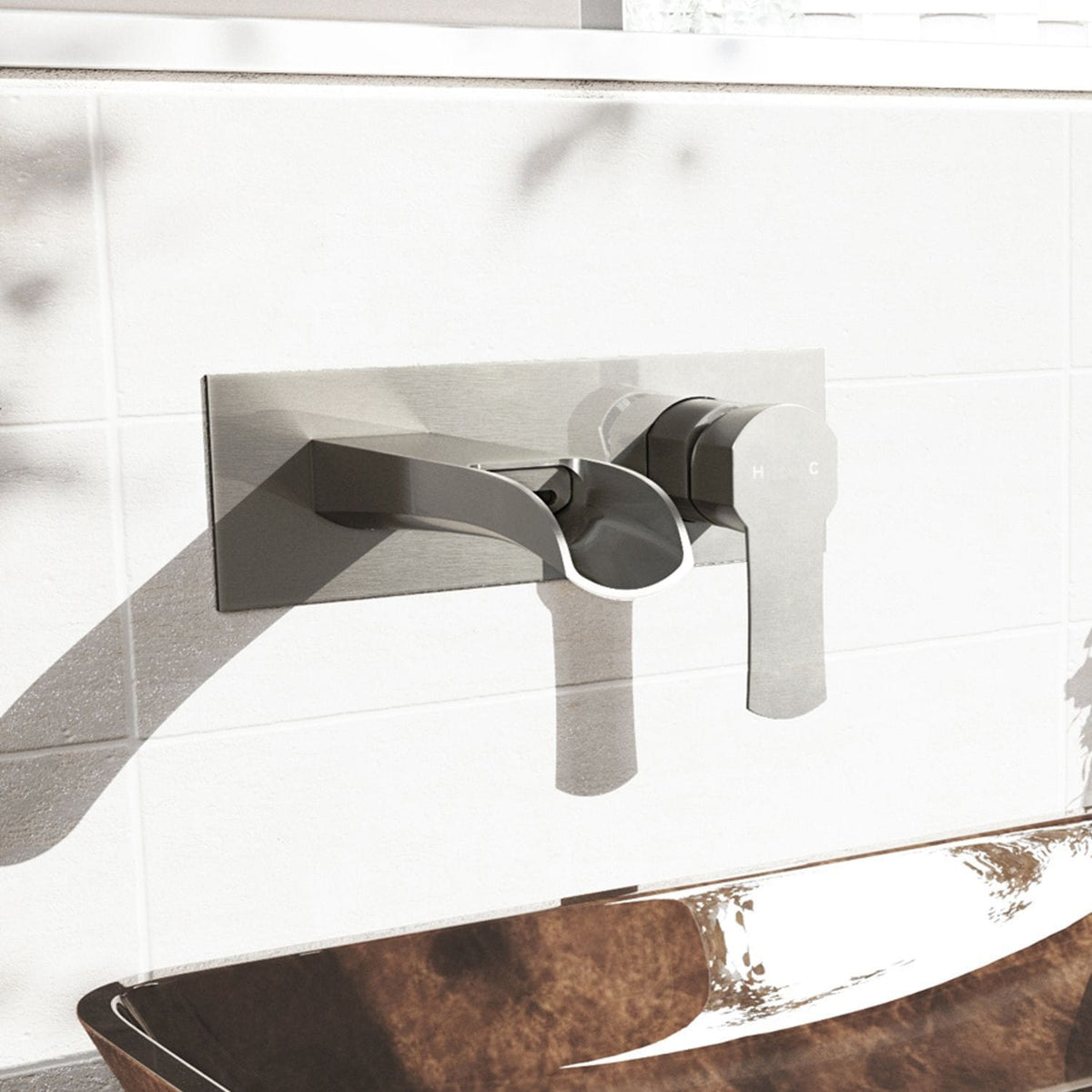 Cornelius Wall Mount Single Handle Bathroom Sink Faucet, WaterSense Certified, Brushed Nickel A1Z6 - product image 8
