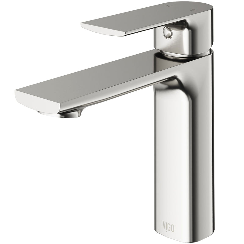 Davidson Single Handle Single Hole Bathroom Sink Faucet, WaterSense Certified, Brushed Nickel Q3D6