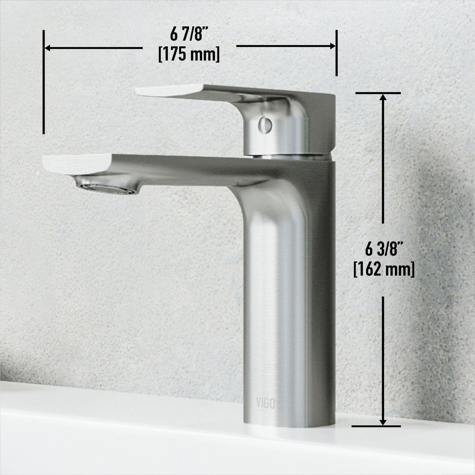 Davidson Single Handle Single Hole Bathroom Sink Faucet, WaterSense Certified, Brushed Nickel Q3D6 - product image 3
