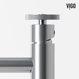 Duomo Gothic ConcretoStone Grey Bathroom Sink/Basin Set with Cass Faucet and Rectangular Vessel K9X5 - product image 4