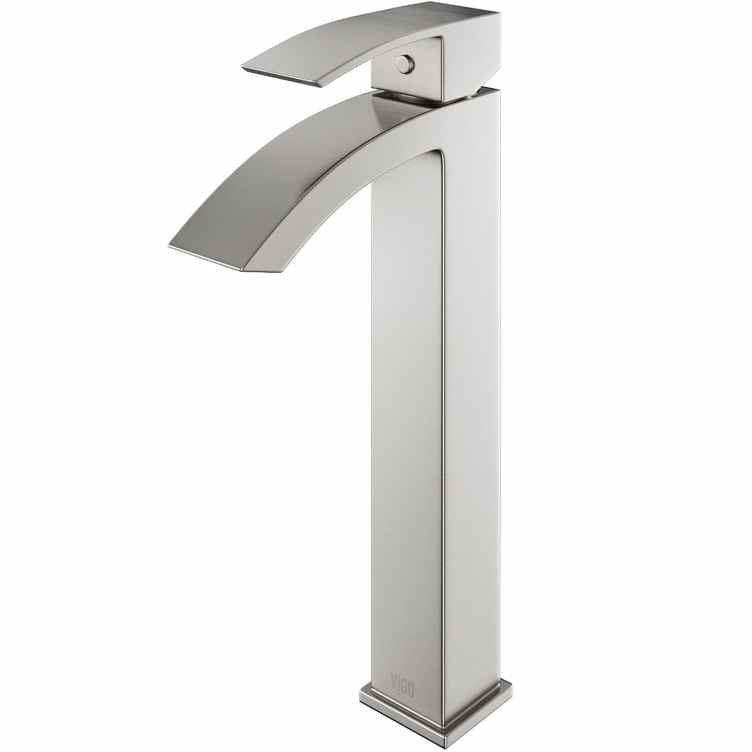 Duris Vessel Single Handle Vessel Sink Bathroom Faucet with Deck Plate, Brushed Nickel S2Y1 - product image 1