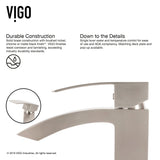 Duris Vessel Single Handle Vessel Sink Bathroom Faucet with Deck Plate, Brushed Nickel S2Y1 - product image 4