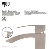 Duris Vessel Single Handle Vessel Sink Bathroom Faucet with Deck Plate, Brushed Nickel S2Y1 - product image 8