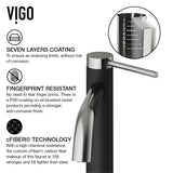 Lexington Single Handle Vessel Sink Bathroom Faucet with cFiber© Body, Brushed Nickel C9E9 - product image 7