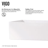 Magnolia MatteStone White Bathroom Sink/Basin Set with Niko Faucet and Rectangular Composite Vessel C3V2 - product image 5