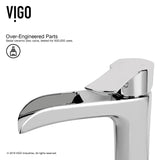 Magnolia MatteStone White Bathroom Sink/Basin Set with Niko Faucet and Rectangular Composite Vessel C3V2 - product image 6