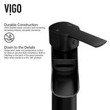 Niko Single Handle Single Hole Bathroom Sink Faucet, Matte Black I8D4 - product image 4