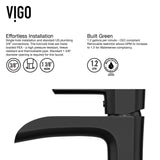 Niko Single Handle Single Hole Bathroom Sink Faucet, Matte Black I8D4 - product image 6