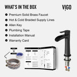 Niko Single Handle Single Hole Bathroom Sink Faucet, Matte Black I8D4 - product image 8