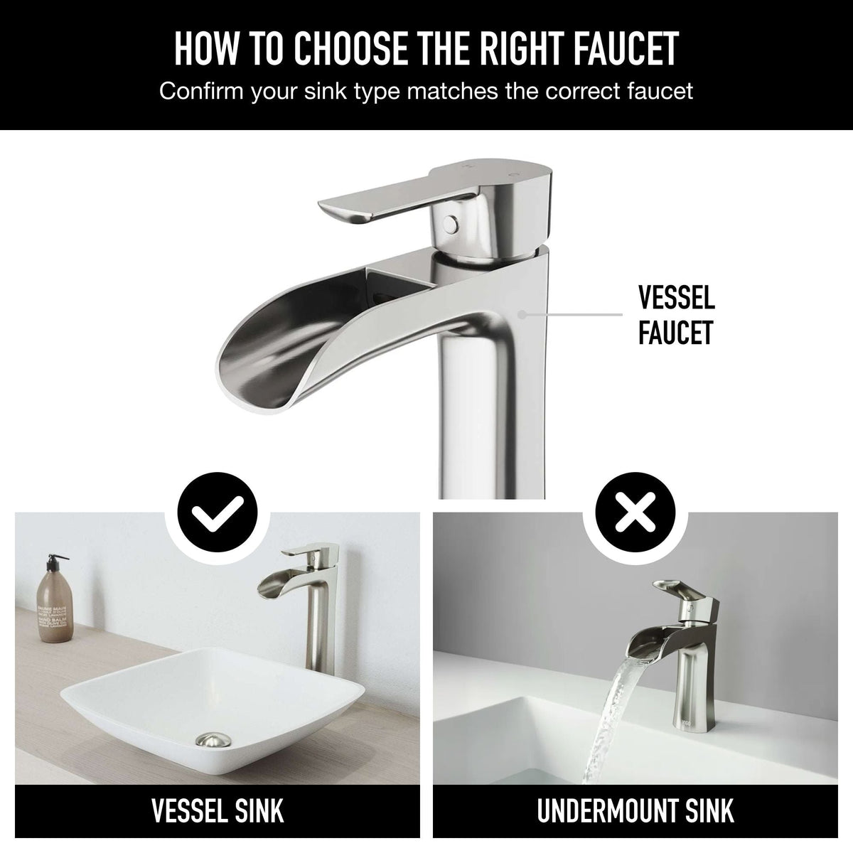 Niko Single Handle Vessel Sink Bathroom Faucet with Deck Plate, Brushed Nickel L9Z2 - product image 7