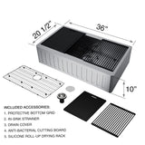 Oxford Single Farmhouse Kitchen Sink, 36-in x 21-in J2L8 - product image 3