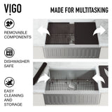 Oxford Single Farmhouse Kitchen Sink, 36-in x 21-in J2L8 - product image 6