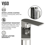 Palazzo Gothic ConcretoStone Grey Bathroom Sink/Basin Set with Niko Faucet and Rectangular Vessel G3F5 - product image 5
