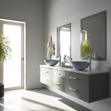 Round Glass Vessel Bathroom Sink/Basin with Scratch-Resistant Surface, Oceania Q0V7 - product image 6