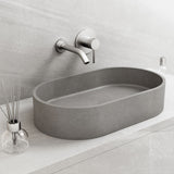 Sagrada Gothic ConcretoStone 24x14-in Deep Grey Bathroom Sink/Basin with Rectangular Vessel R0T7 - product image 6