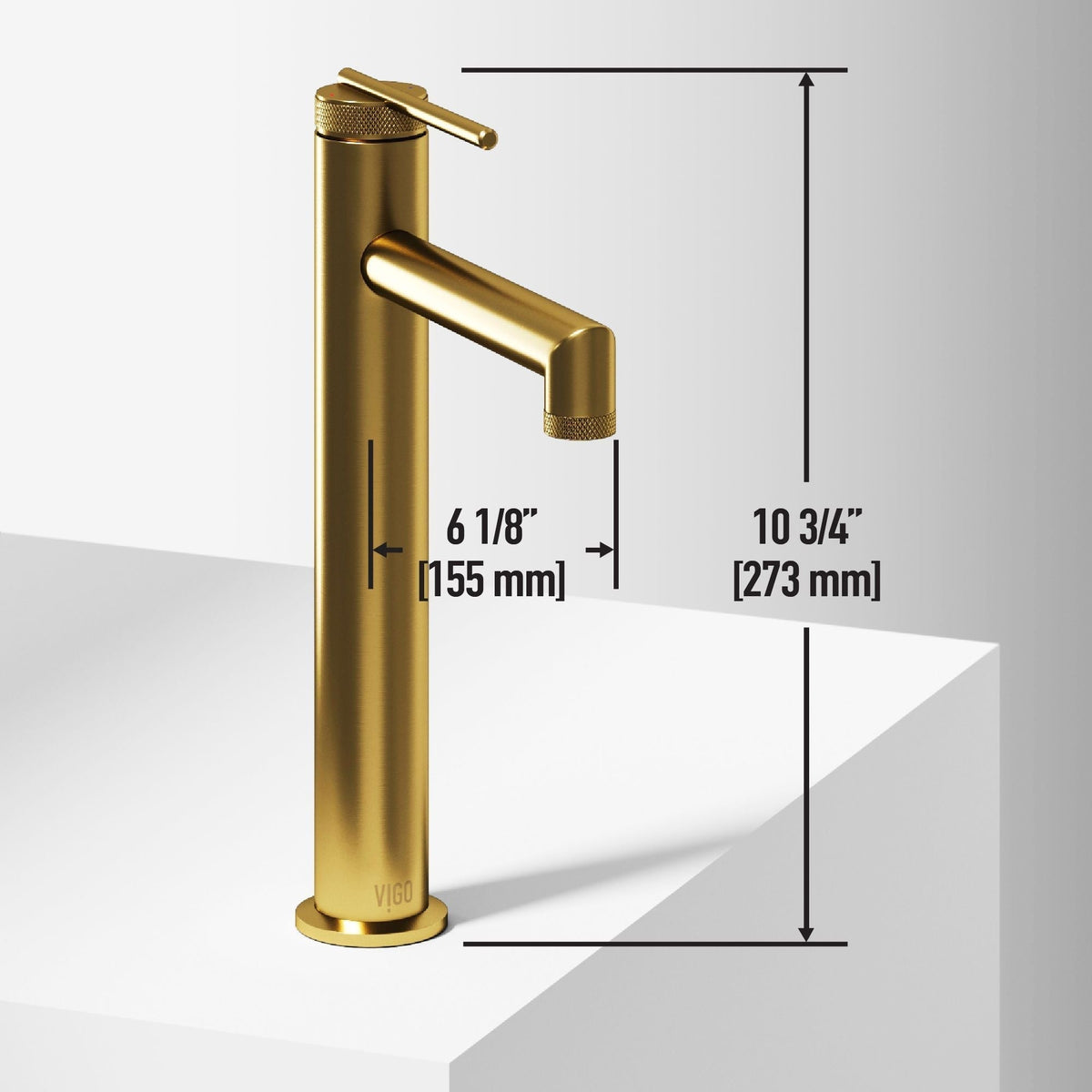 Sottile MatteShell Matte Black Bathroom Sink/Basin Set with Sterling Faucet and Glass Rectangular Vessel E8L3 - product image 5