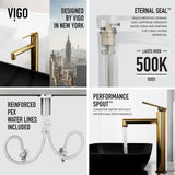 Sottile MatteShell Matte Black Bathroom Sink/Basin Set with Sterling Faucet and Glass Rectangular Vessel A9R3 - product image 6