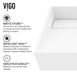 Starr Modern MatteStone 17x13-in Deep White Bathroom Sink/Basin with Rectangular Vessel S5S3 - product image 2