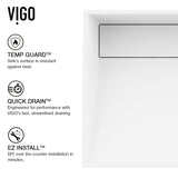 Starr Modern MatteStone 17x13-in Deep White Bathroom Sink/Basin with Rectangular Vessel S5S3 - product image 3