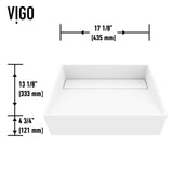Starr Modern MatteStone 17x13-in Deep White Bathroom Sink/Basin with Rectangular Vessel S5S3 - product image 5