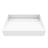 Starr Modern MatteStone 23x15-in Deep White Bathroom Sink/Basin with Rectangular Vessel Q3S0 - product image 1