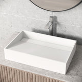 Starr Modern MatteStone 23x15-in Deep White Bathroom Sink/Basin with Rectangular Vessel Q3S0 - product image 6