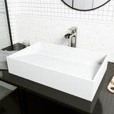 Starr Modern MatteStone 23x15-in Deep White Bathroom Sink/Basin with Rectangular Vessel Q3S0 - product image 8