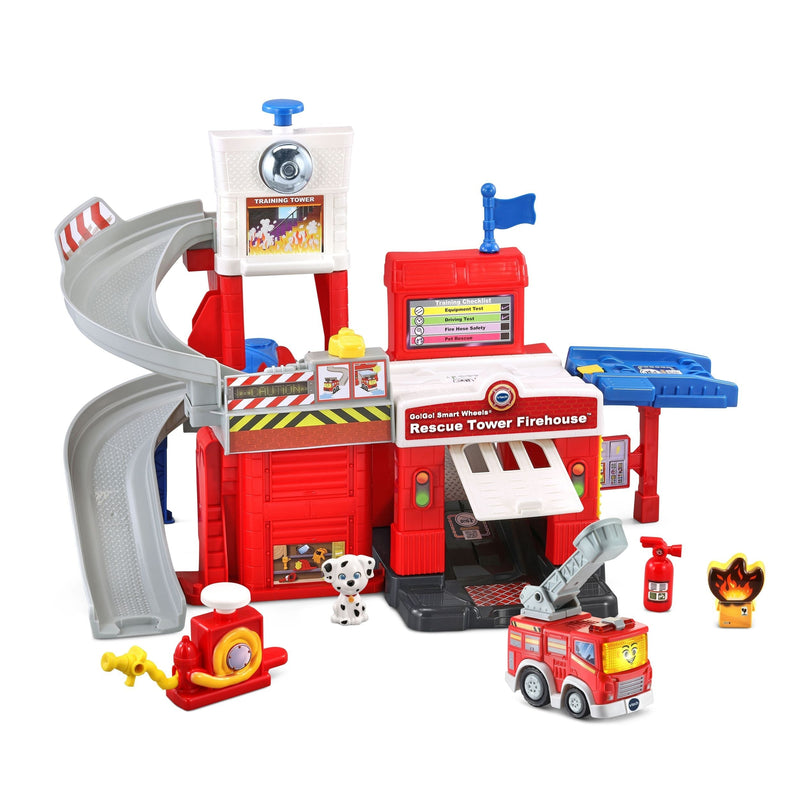 Go! Go! Smart Wheels Race Rescue Firehouse Track, French C5A6
