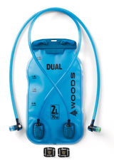 DUAL-COMPARTMENT Water Hydration Reservoir/Bladder, Hiking and Outdoor Sports, 2 x 1-L Compartments S8A6 - product image 1