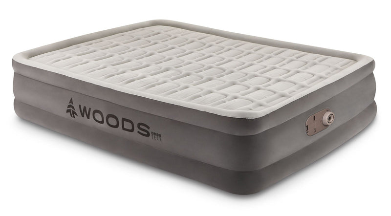 Tritech Double-High Queen Air Mattress with Built-In 120V Pump E1T4