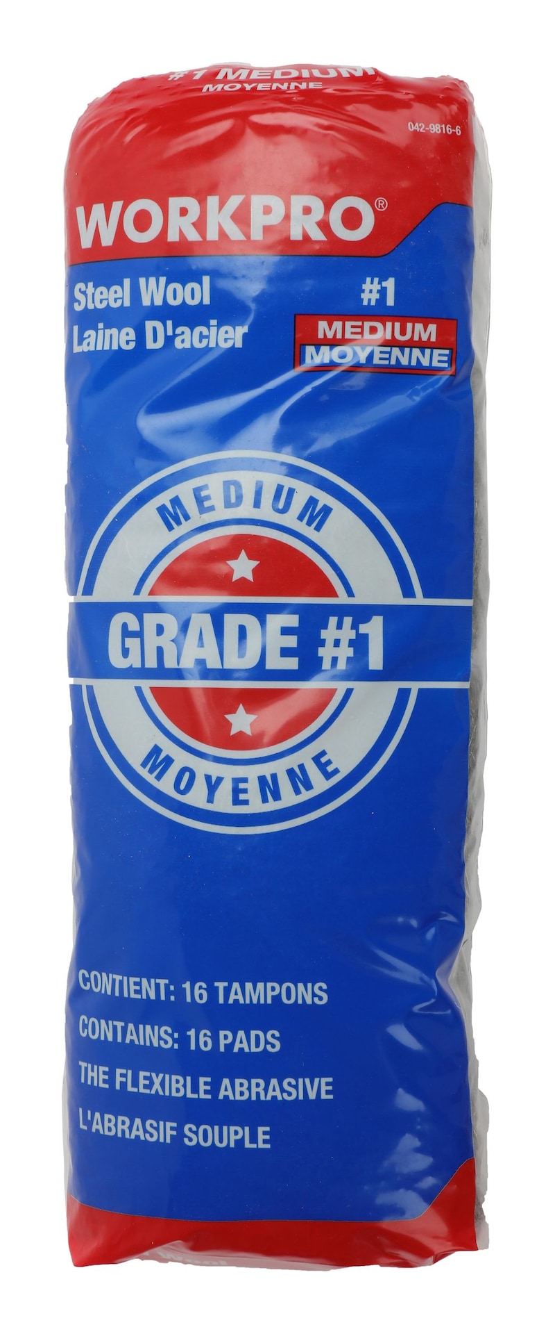 Steel Wool Pads, Surface Cleaning, Preparation & Rust-Removal, Medium Grade, 16-pk N7X4