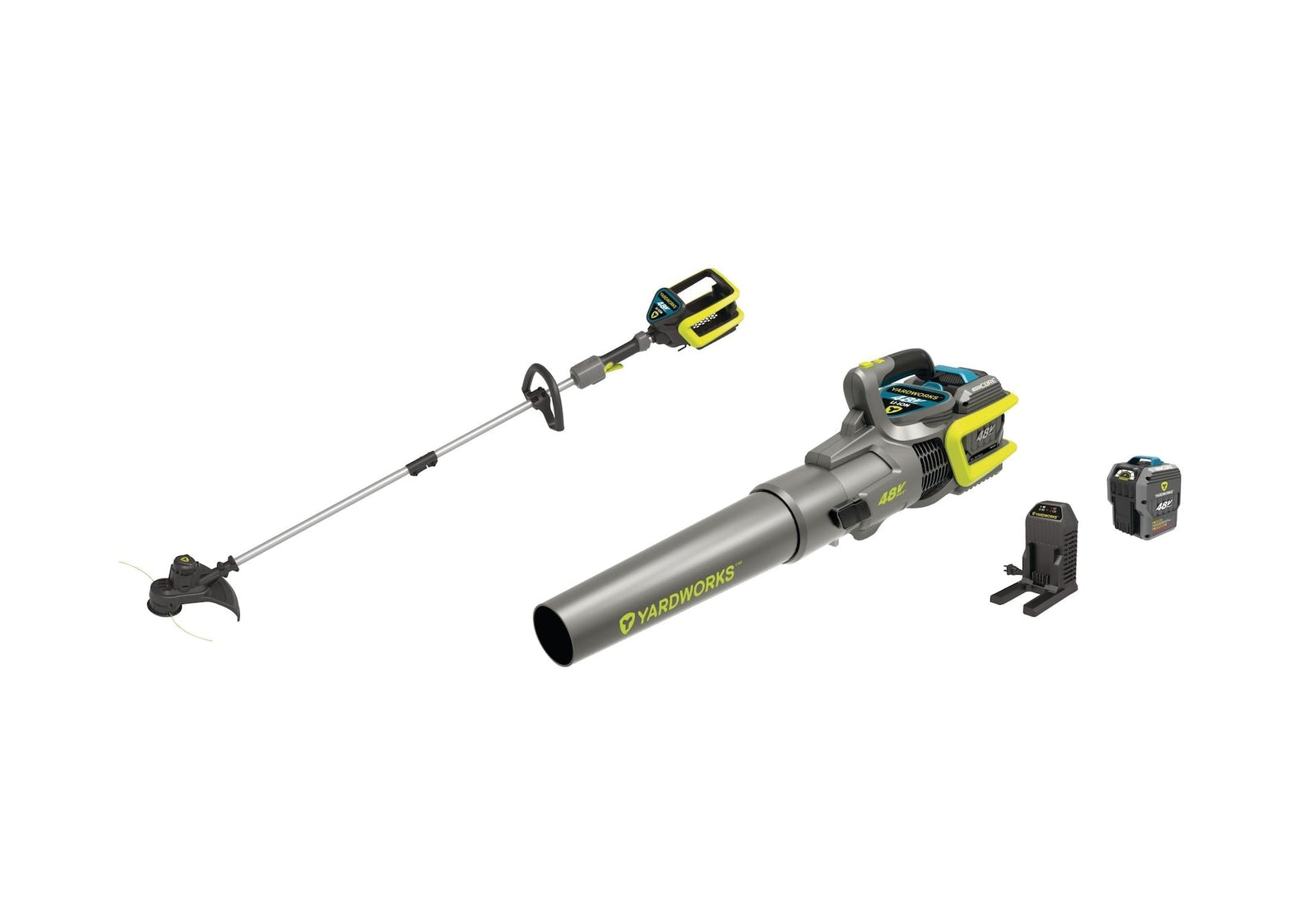 48 V Cordless Leaf Blower & Trimmer Combo, 2 Ah Battery Included F7X1 - product image 2