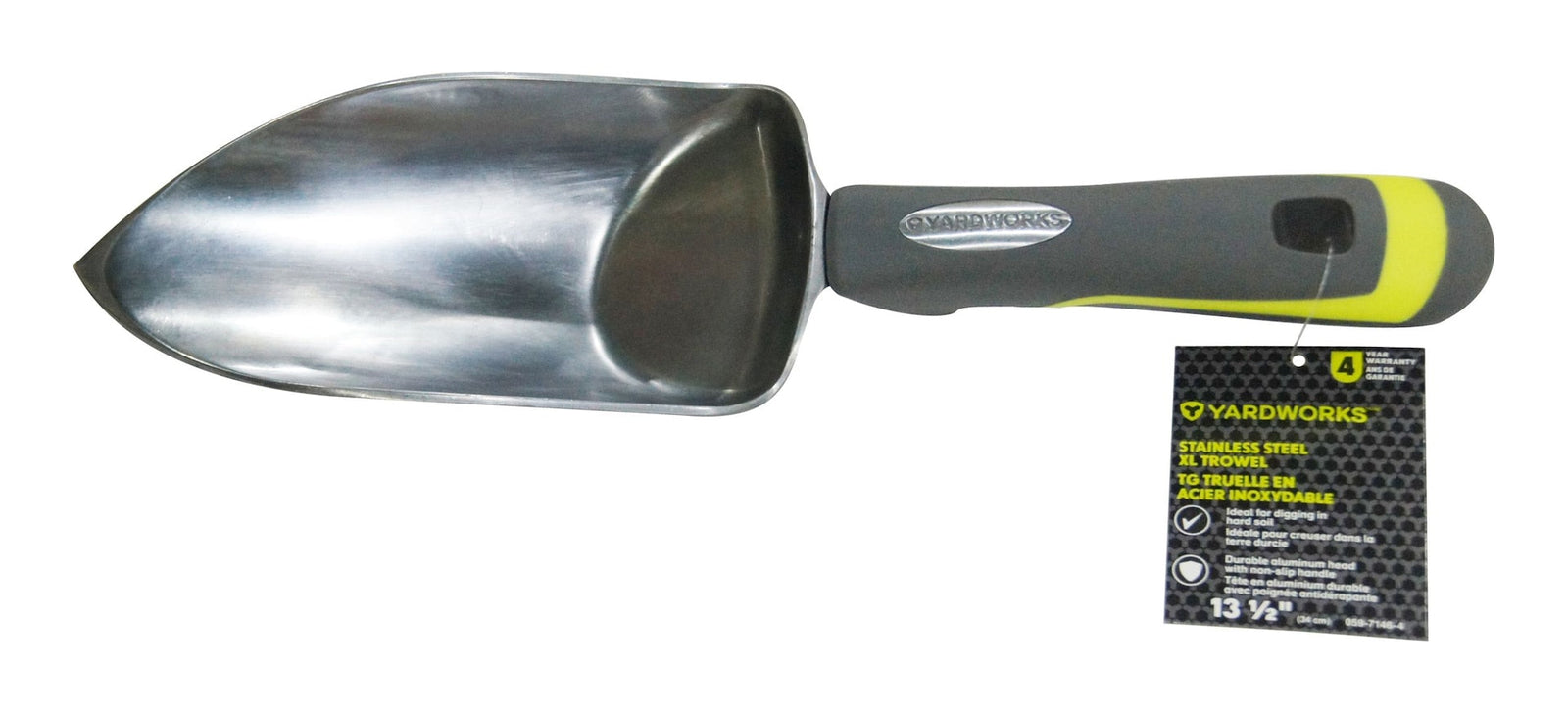 Aluminium Hand Trowel with Rubber Handle, XL M9R7 - product image 3