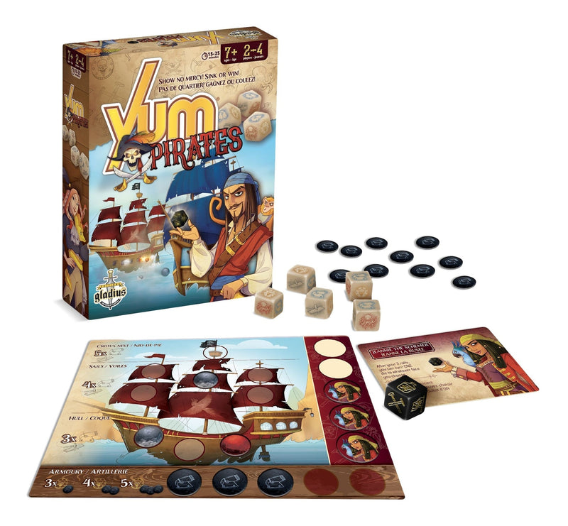 Pirate Family Board Game, French, Ages 7+ S1J0