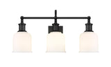 Bryant 3-Light Vanity Light, Black with Opal Shade Q8F6 - product image 2