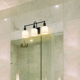 Bryant 3-Light Vanity Light, Black with Opal Shade Q8F6 - product image 7