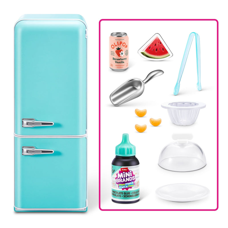 Mini Brands Fill The Fridge Surprise Playset Capsule for Ages 8+, Assorted Figures V3Z4