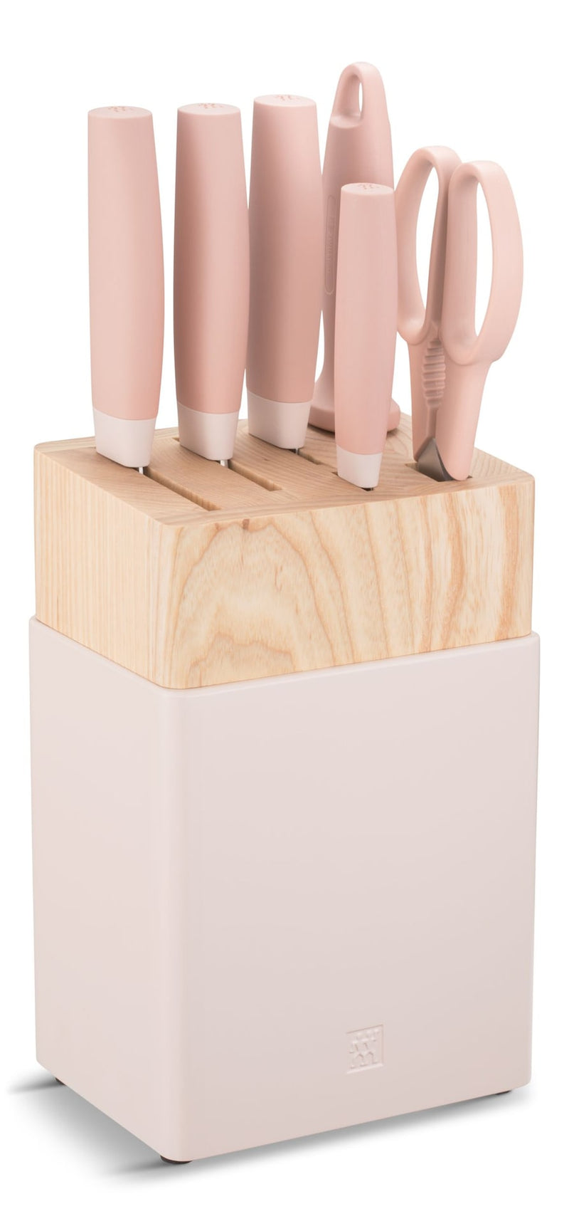 Now S Stainless Steel Knife Block Set, Pink, 7-pc W4N2